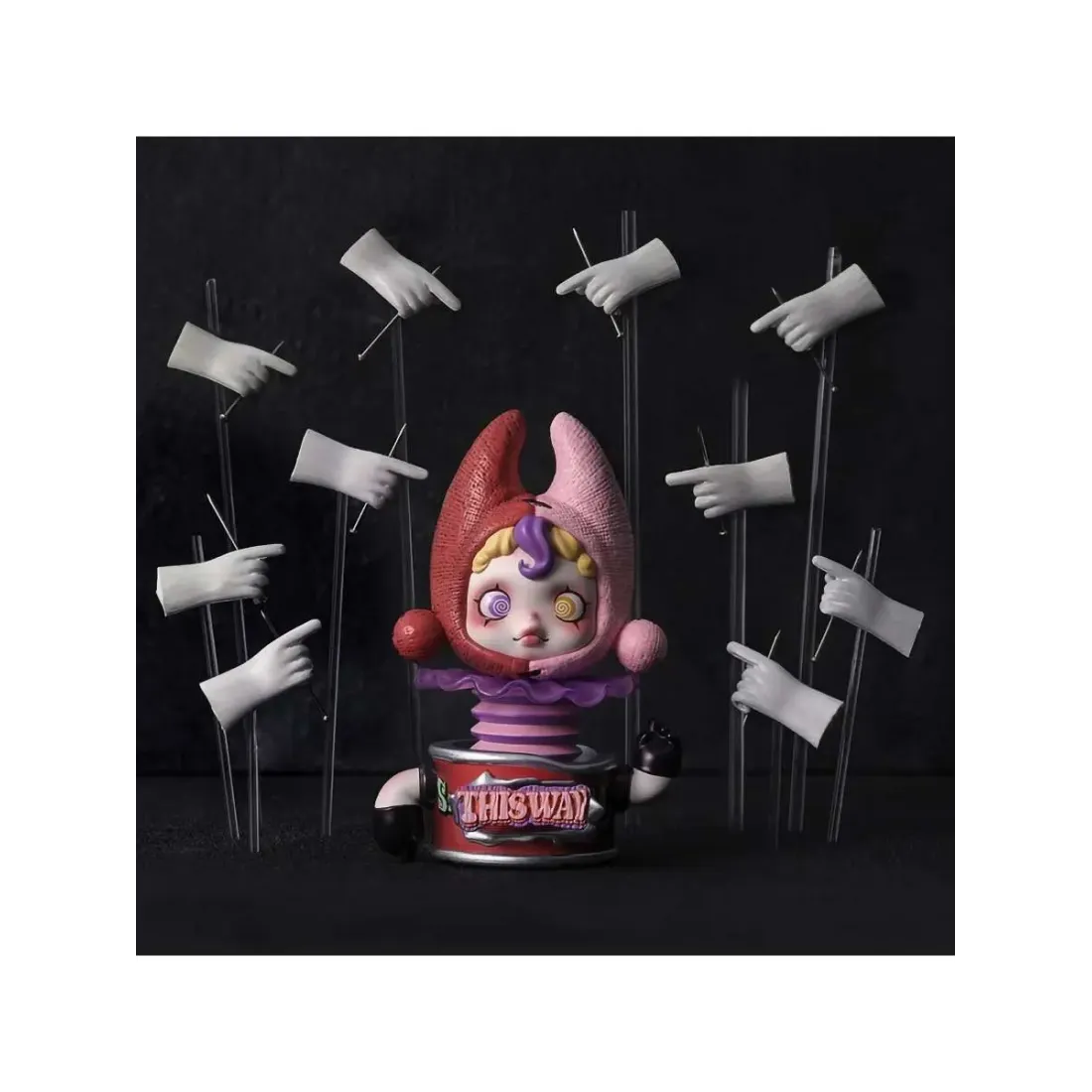 Фигурка Аниме Pop Mart Skullpanda  Caricature  Collection 1 шт 7 см 6941848264916