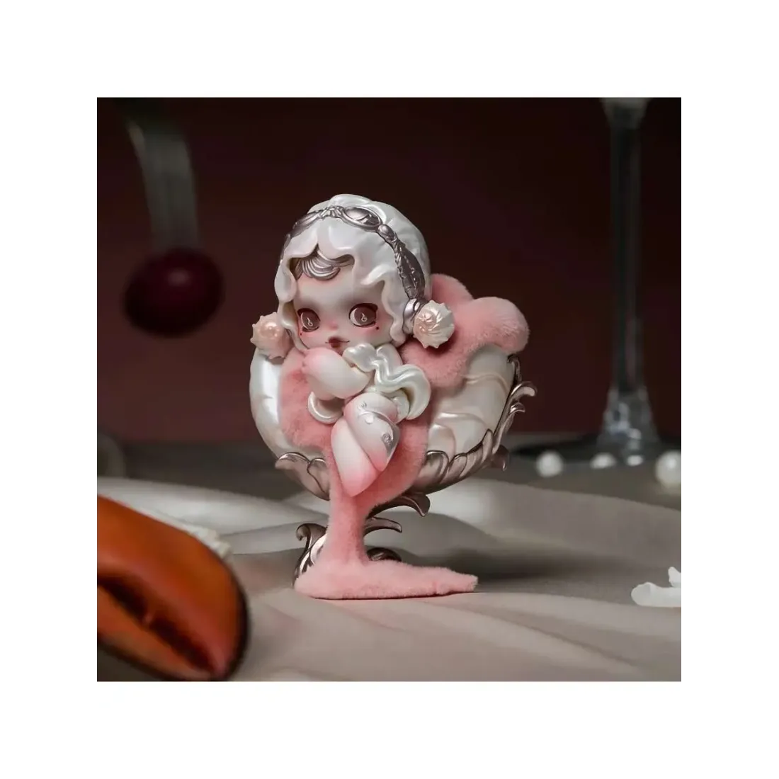 Фигурка Аниме Pop Mart Skullpanda  Dining Table Series 1 шт 3 см 6941313057951