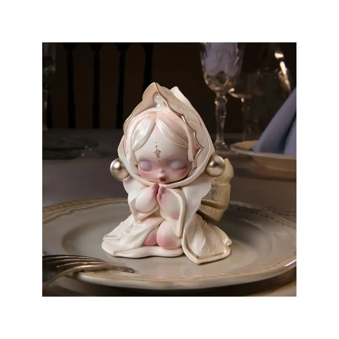 Фигурка Аниме Pop Mart Skullpanda  Dining Table Series 1 шт 3 см 6941313057951