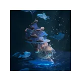 Фигурка Аниме Pop Mart Skullpanda  Gate of Advance  and Retreat 1 шт 9 см 6941313010840