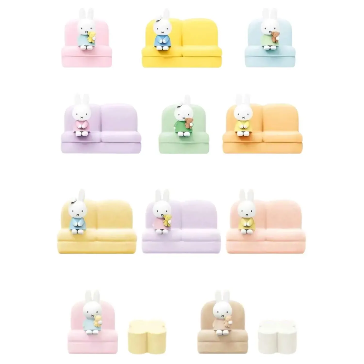 Фигурка Подставка под телефон Miffy "Sofa Stand" Series Blind Box II 8 см 1 шт 6973604541276