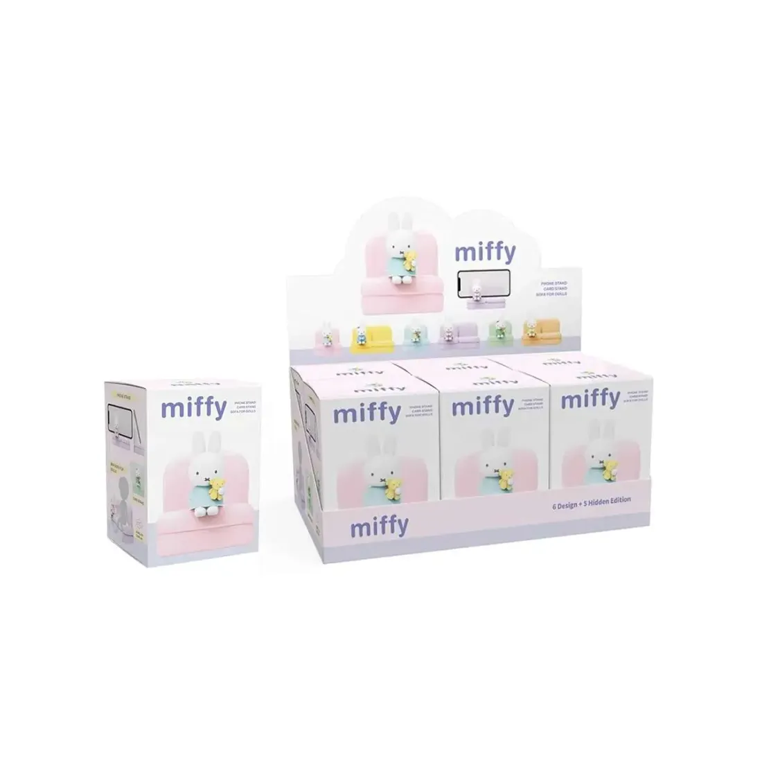 Фигурка Подставка под телефон Miffy "Sofa Stand" Series Blind Box II 8 см 1 шт 6973604541276