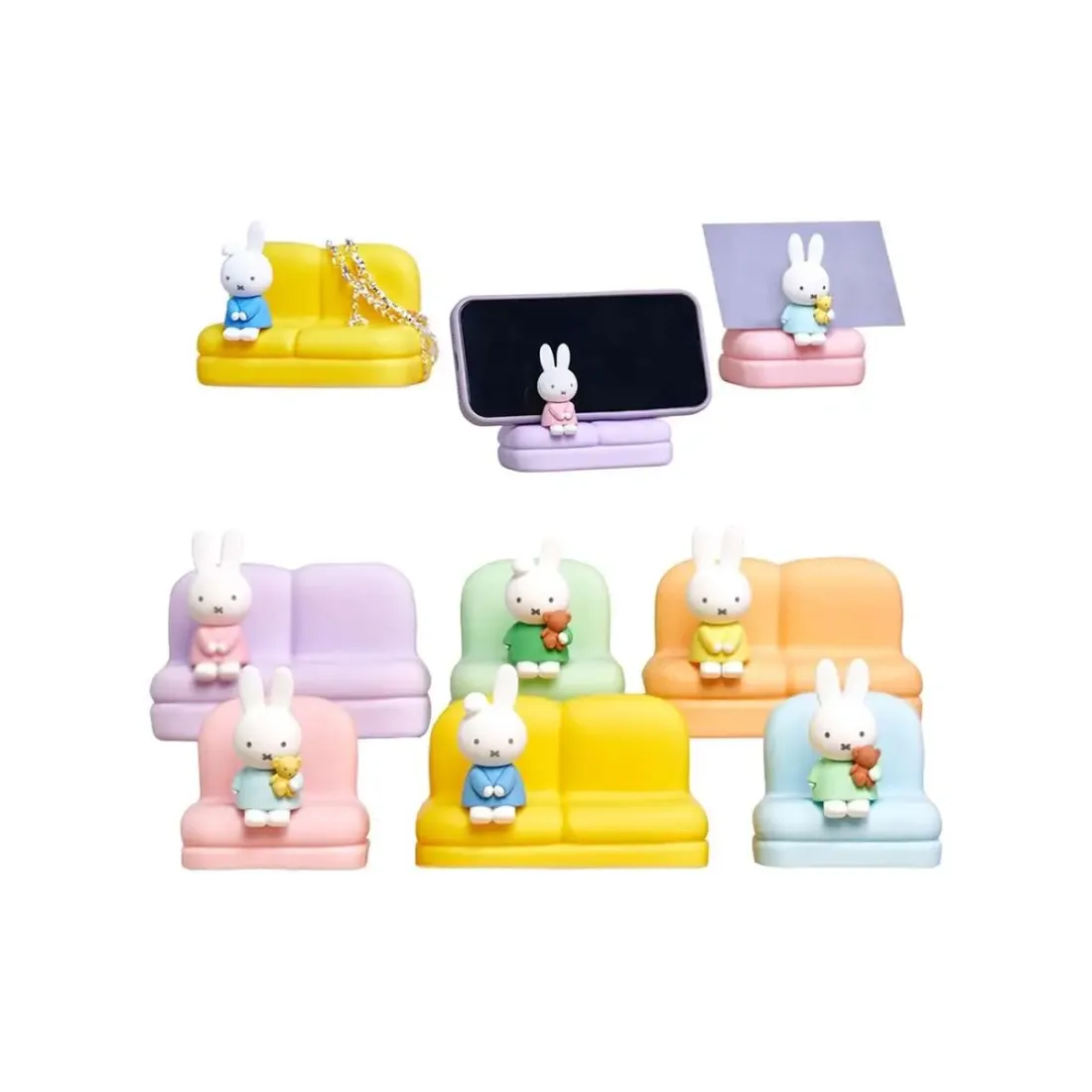 Фигурка Подставка под телефон Miffy "Sofa Stand" Series Blind Box II 8 см 1 шт 6973604541276