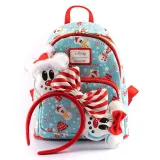 Рюкзак Loungefly Disney Minnie Mickey Snowman AOP Mini Backpack Headband Set WDBKS0012