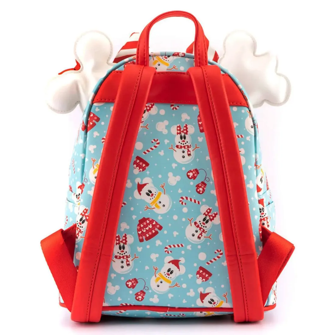 Рюкзак Loungefly Disney Minnie Mickey Snowman AOP Mini Backpack Headband Set WDBKS0012