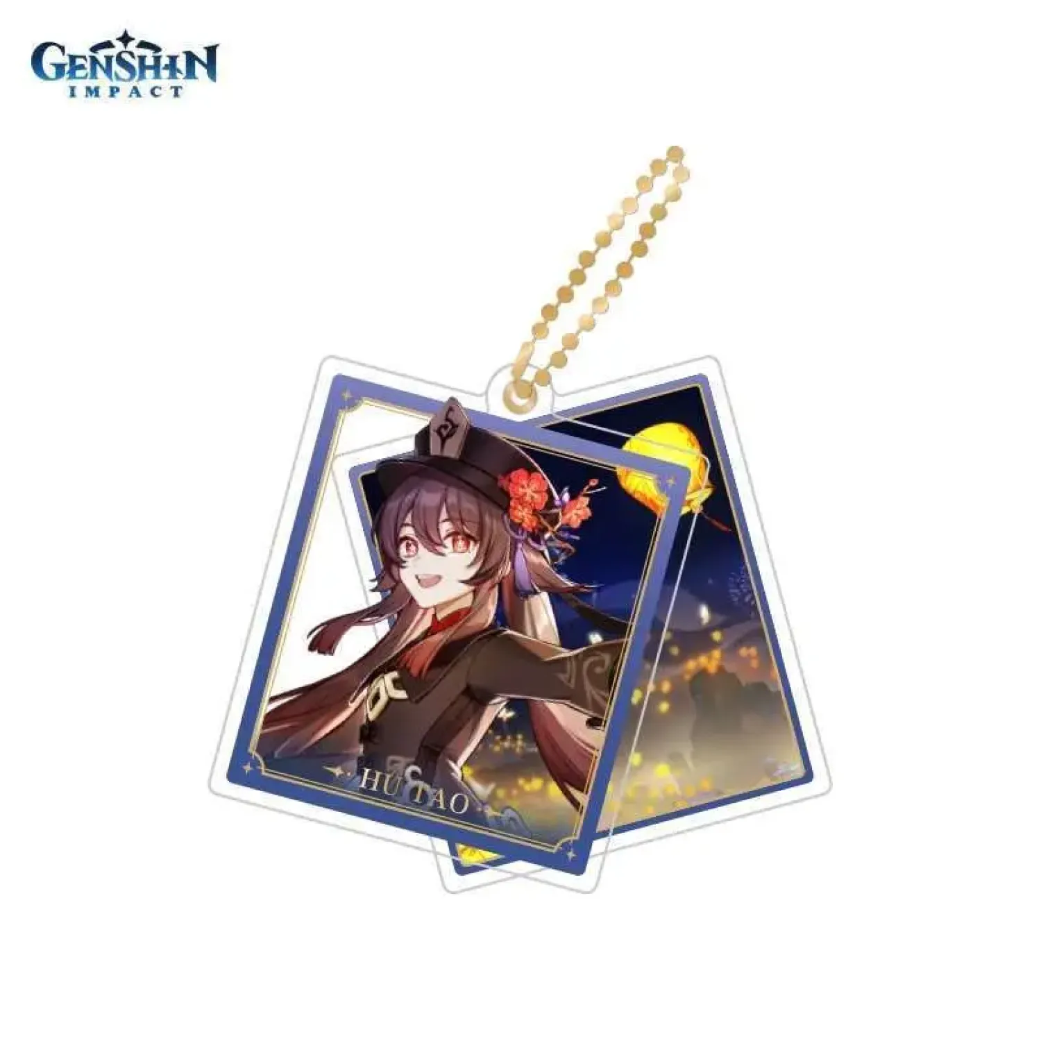 Брелок акриловый Genshin Impact Character Acrylic Strap Hutao 6974696614848