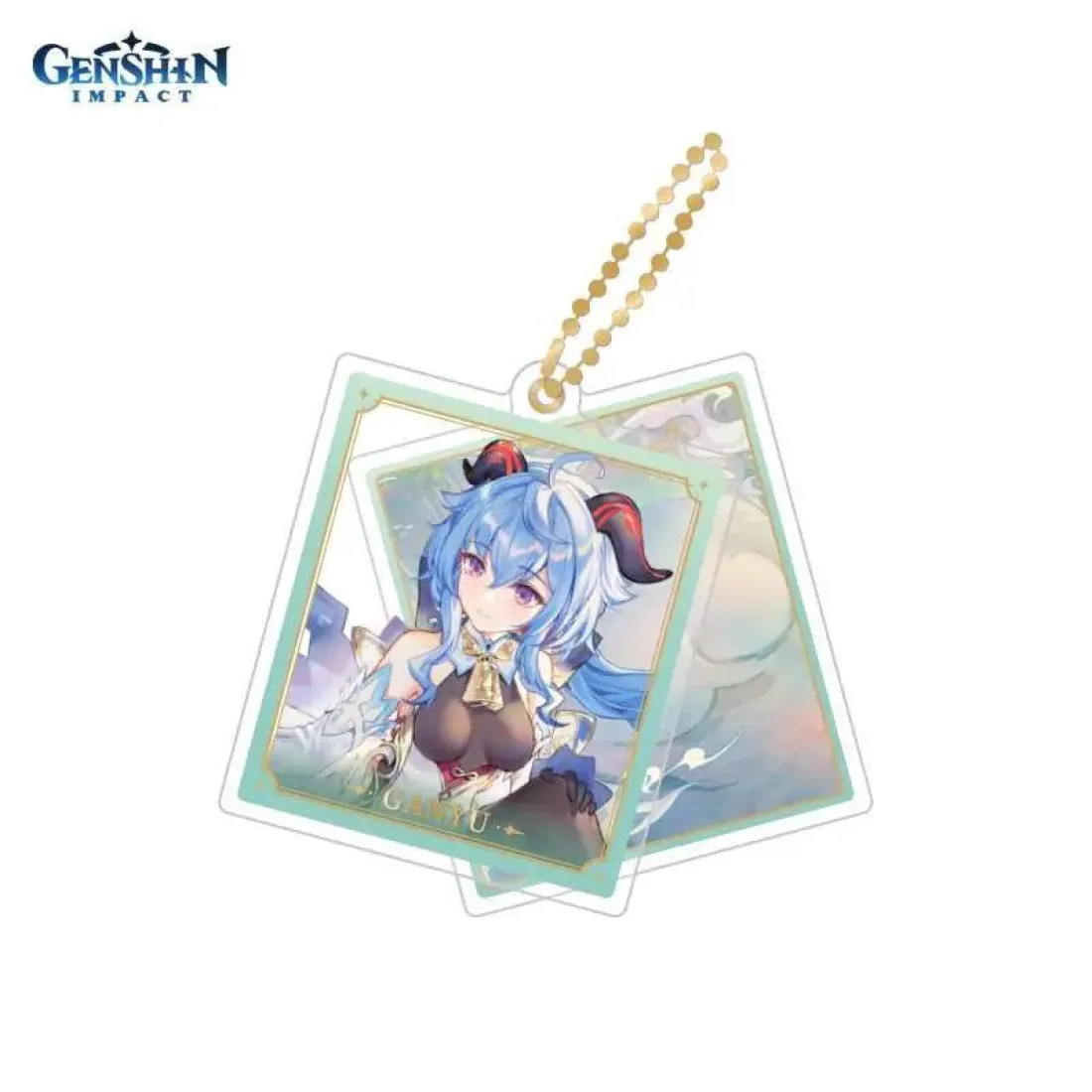 Брелок акриловый Genshin Impact Character Acrylic Strap Ganyu 6974696614831