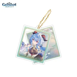 Брелок акриловый Genshin Impact Character Acrylic Strap Ganyu 6974696614831