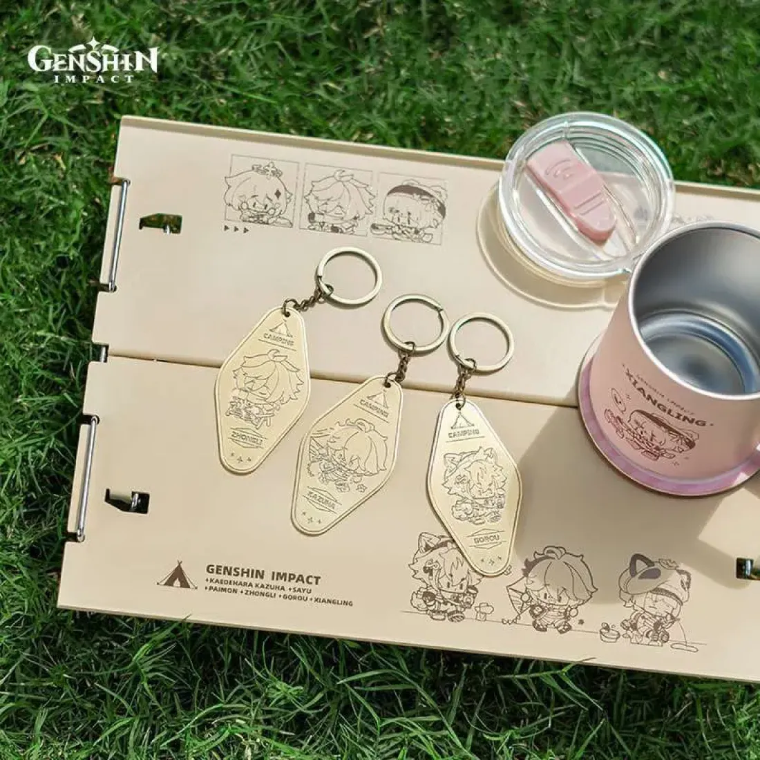 Брелок металлический Go Camping! Series Metallic Keychain Zhongli 6975213688403