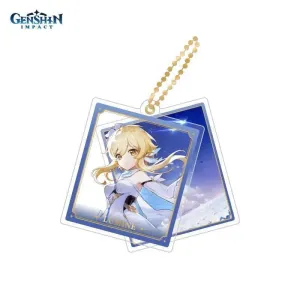 Брелок акриловый Genshin Impact Character Acrylic Strap Traveller Lumine 6974696614817