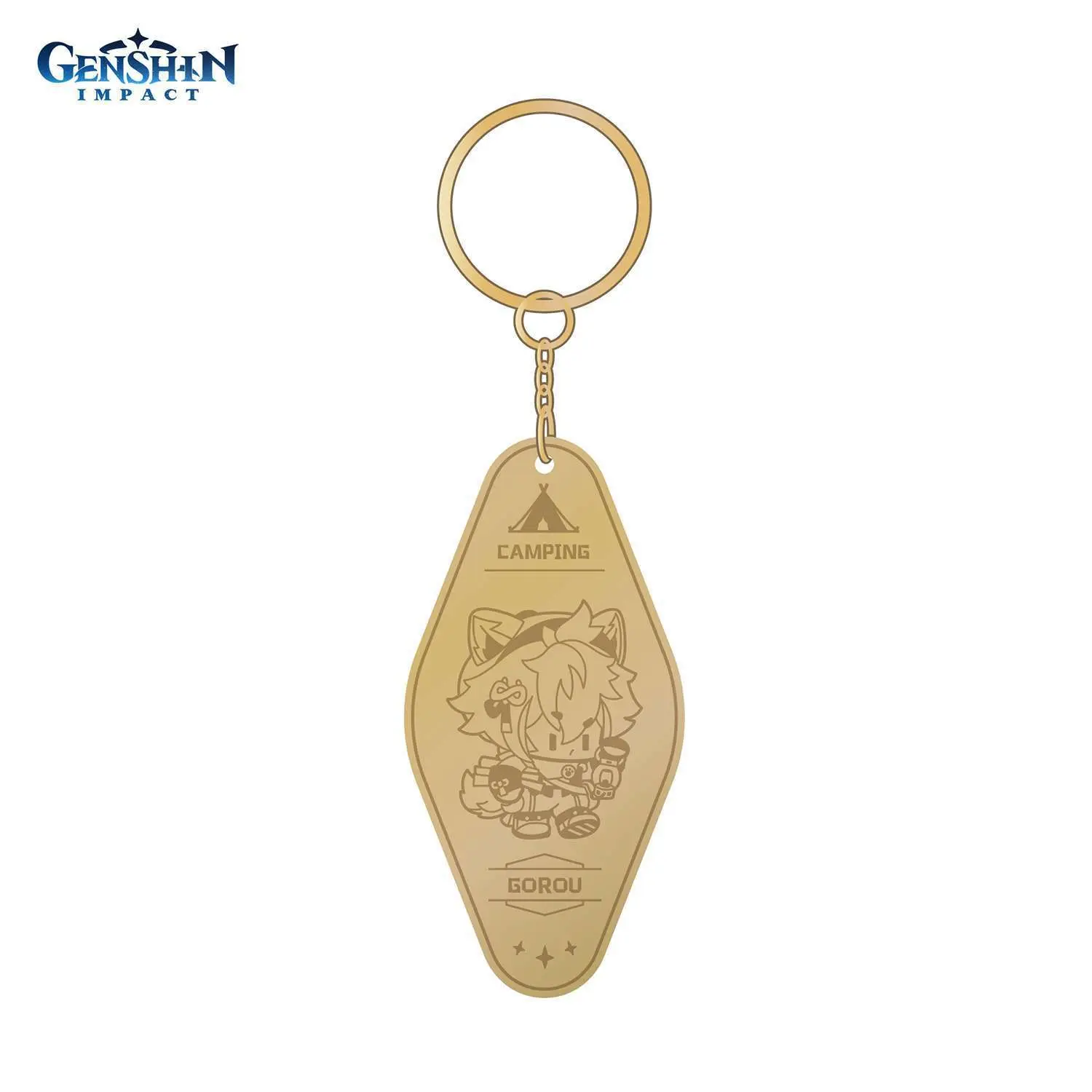 Брелок металлический Go Camping! Series Metallic Keychain Gorou 6975213688380