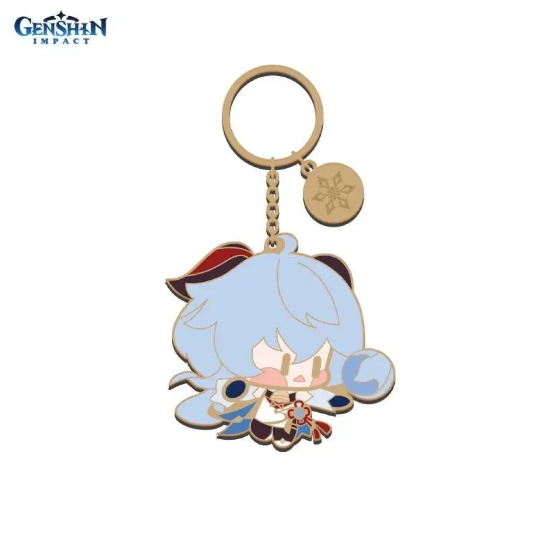 Брелок металлический Chibi Character Metal Keychain Ganyu 6974096530410