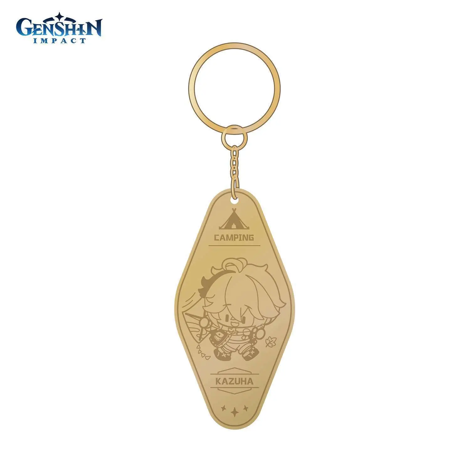 Брелок металлический Go Camping! Series Metallic Keychain Kaedehara Kazuha 6975213688397