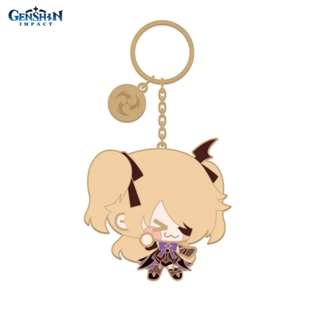 Брелок металлический Chibi Character Metal Keychain Fischl 6972957486258