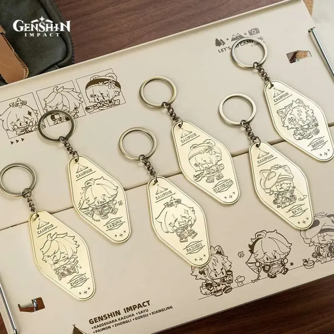 Брелок металлический Go Camping! Series Metallic Keychain Xiangling 6975213688427