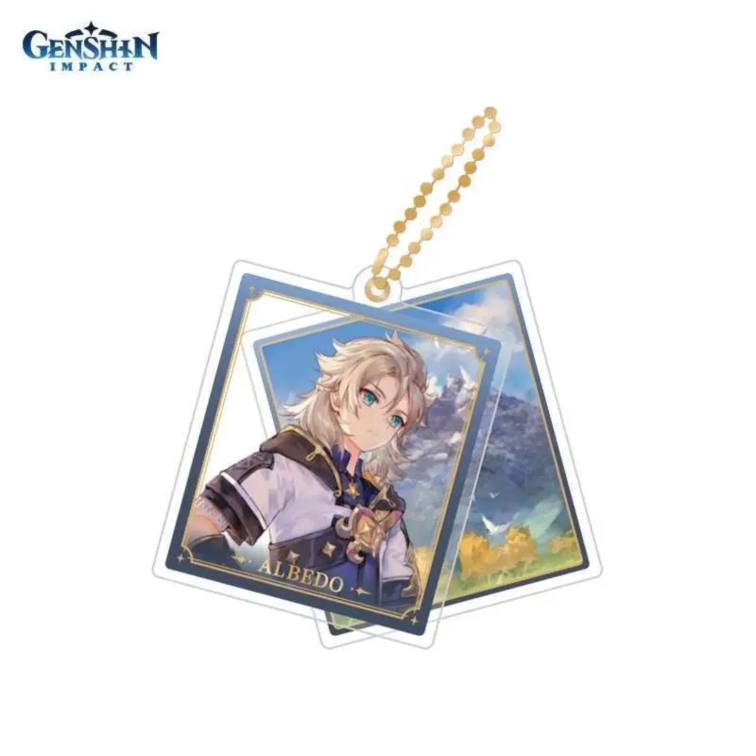 Брелок акриловый Genshin Impact Character Acrylic Strap Albedo 6974696616224