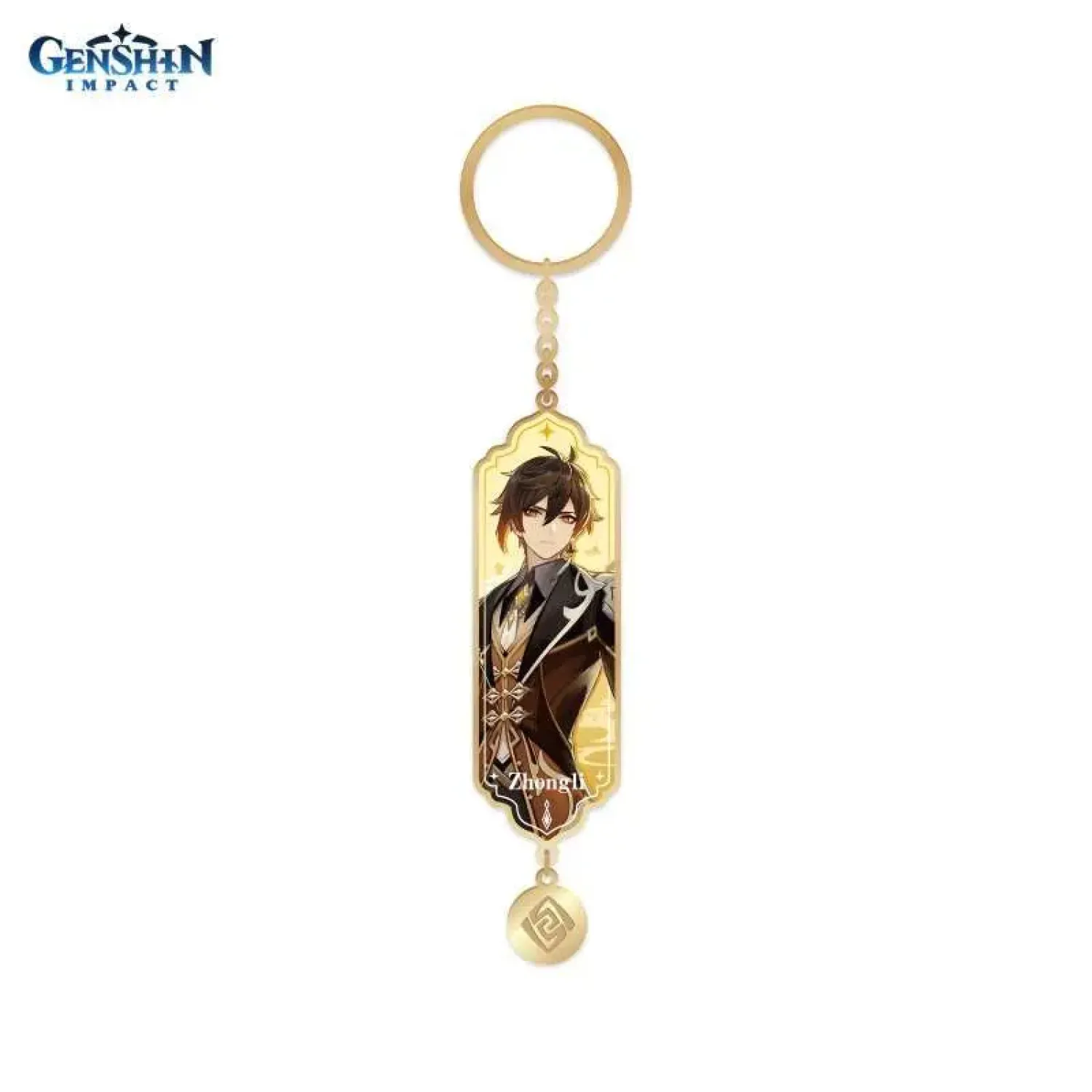 Брелок металлический Character Banner Art Metal & Resin Keychain Vago Mundo Zhongli 6974096534180