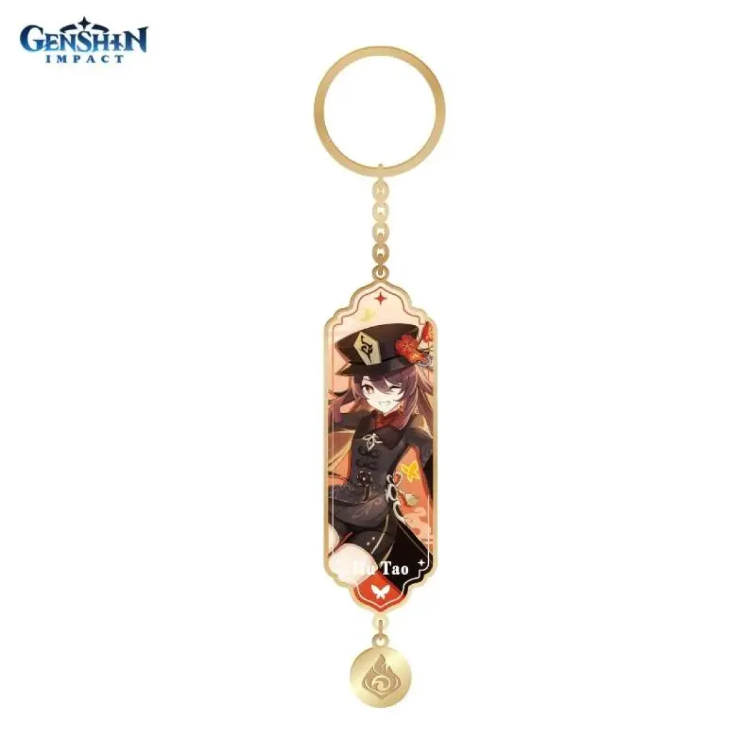 Брелок металлический Character Banner Art Metal & Resin Keychain Moment of Bloom Hutao 6974696615609