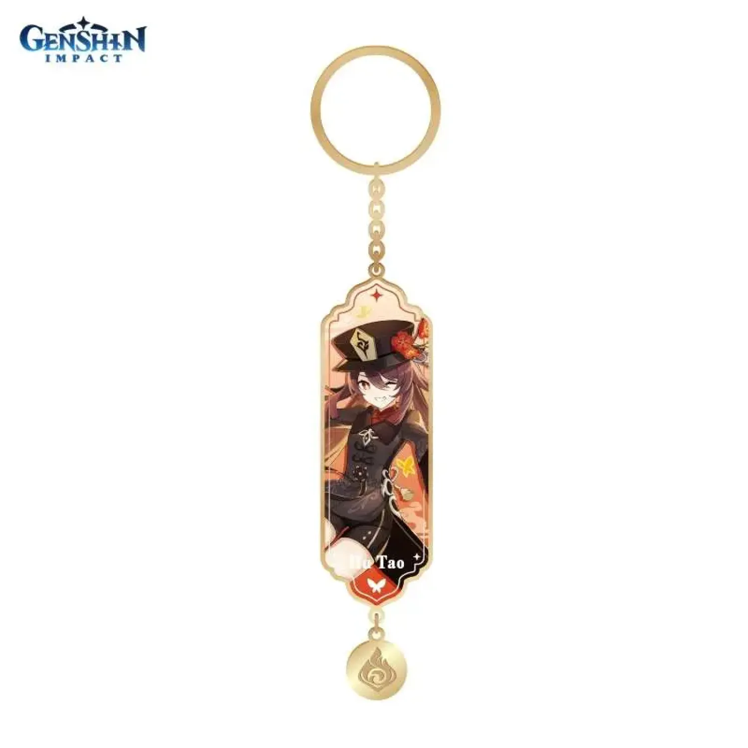 Брелок металлический Character Banner Art Metal & Resin Keychain Moment of Bloom Hutao 6974696615609