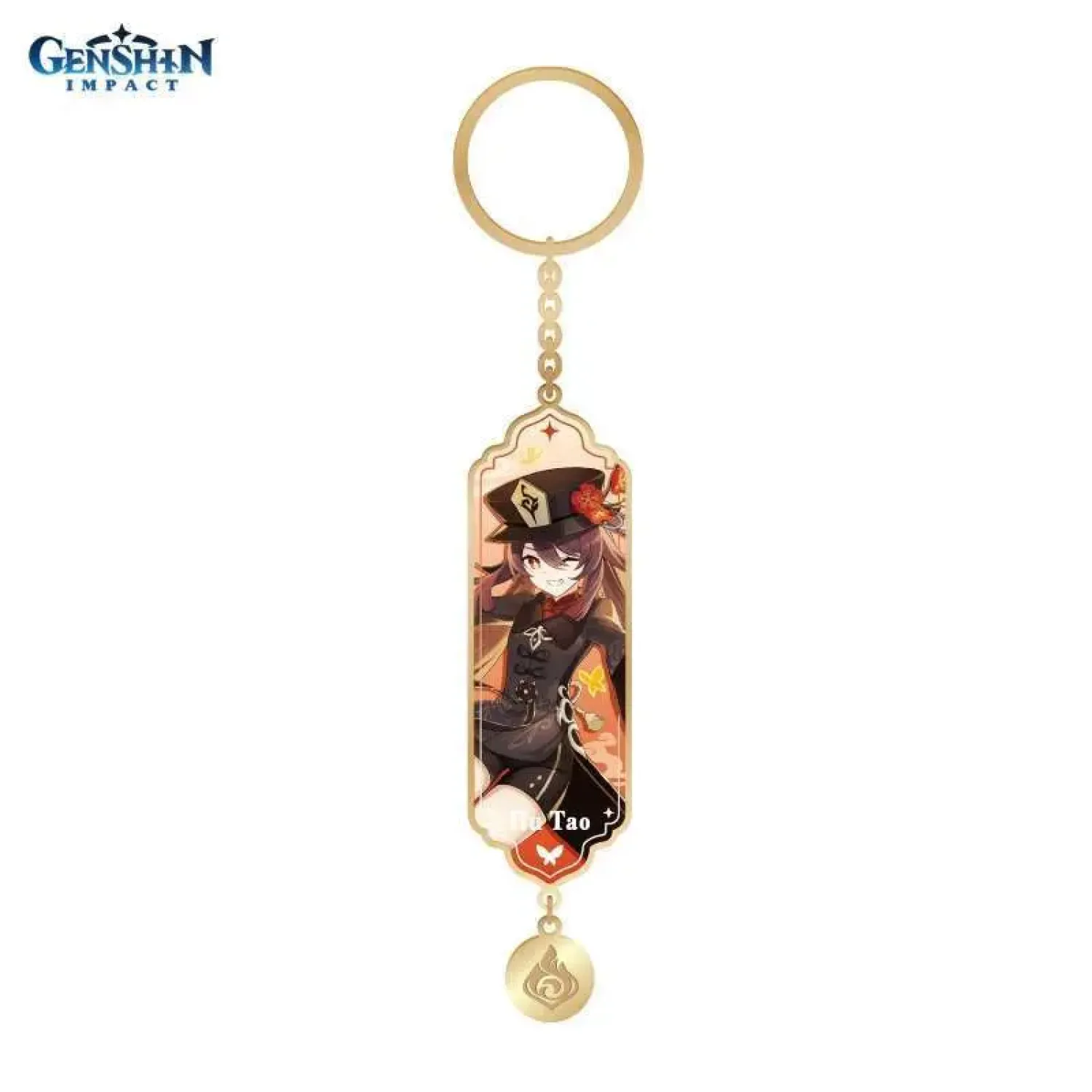 Брелок металлический Character Banner Art Metal & Resin Keychain Moment of Bloom Hutao 6974696615609