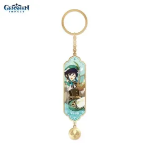 Брелок металлический Character Banner Art Metal & Resin Keychain Windborne Bard Venti 6974096531868