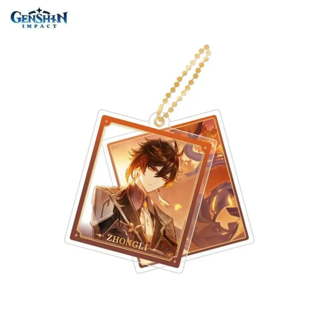 Брелок акриловый Геншин Импакт Zhongli Чжун Ли