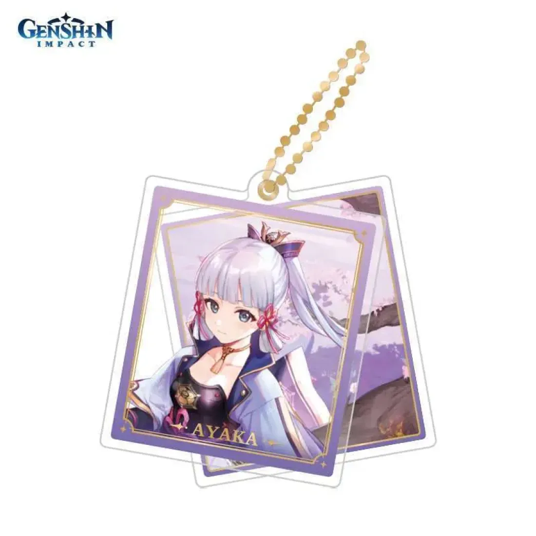Брелок акриловый Kamisato Ayaka 6975628245055