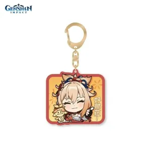Брелок акриловый Chibi Expressions Character Acrylic Keychain Yoimiya 6976068147343