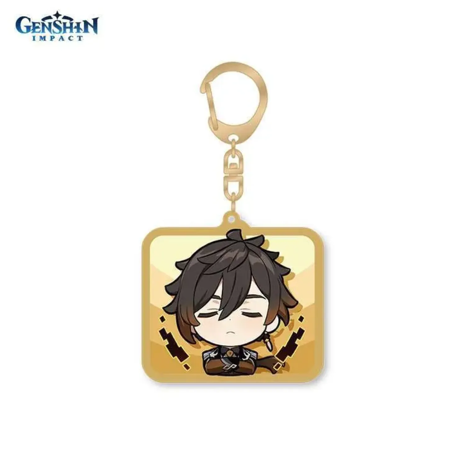 Брелок акриловый Chibi Expressions Character Acrylic Keychain Zhongli 6976068147350