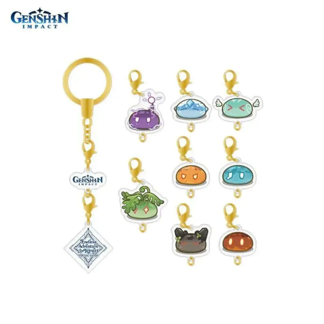Набор брелков 2023 Fontaine Art Exhibit Chibi Expression Ruin Guard 6976068149644
