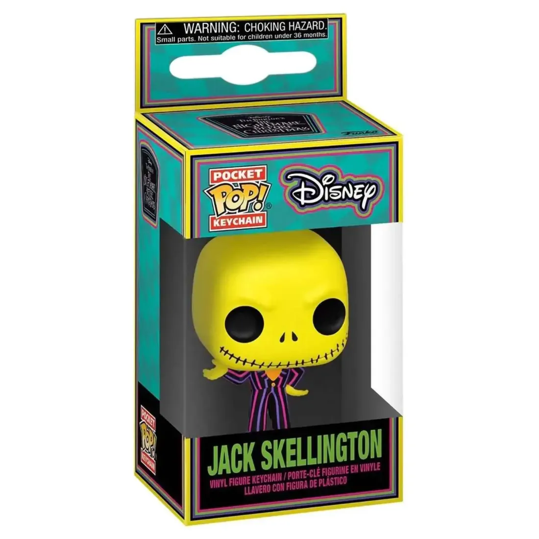 Брелок Funko Pocket POP! Disney TNBC Jack Skellington (BLKLT) 63966