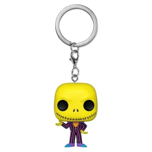 Брелок Funko Pocket POP! Disney TNBC Jack Skellington BLKLT