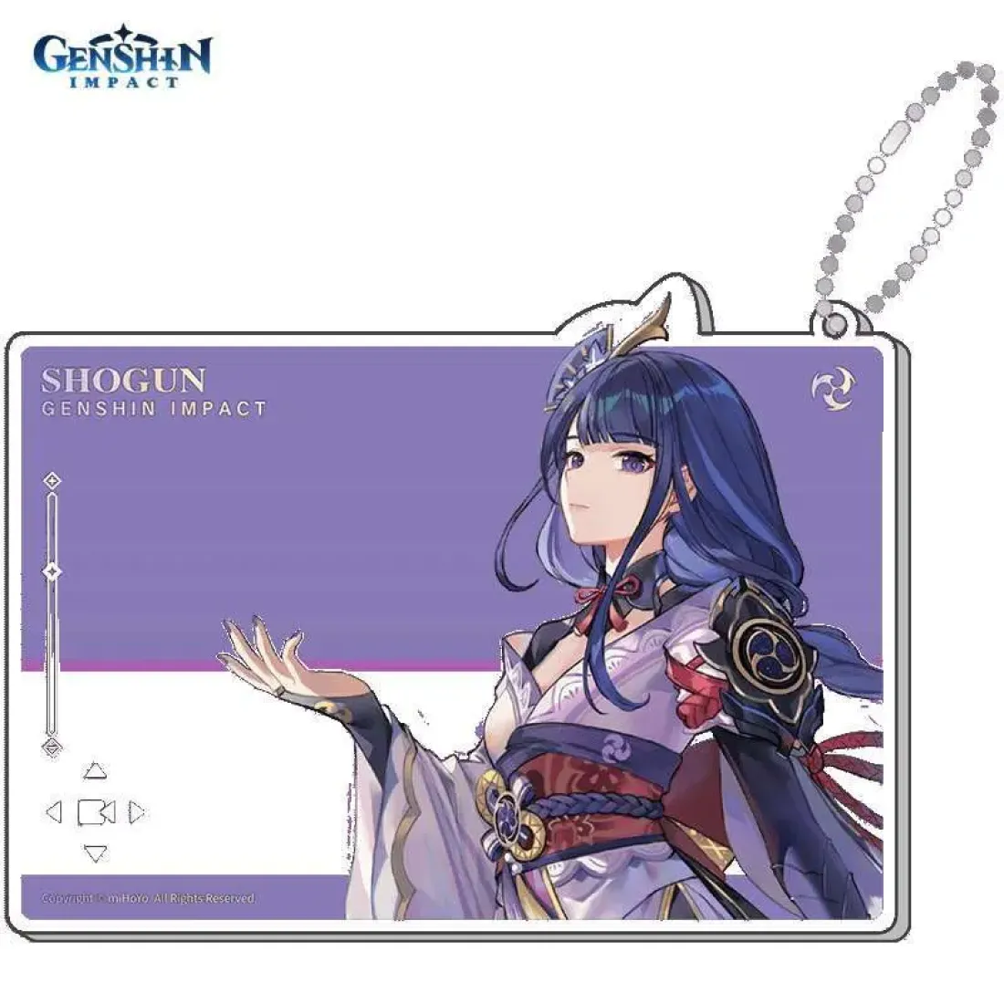 Брелок акриловый Геншин Импакт Райдэн Shogun