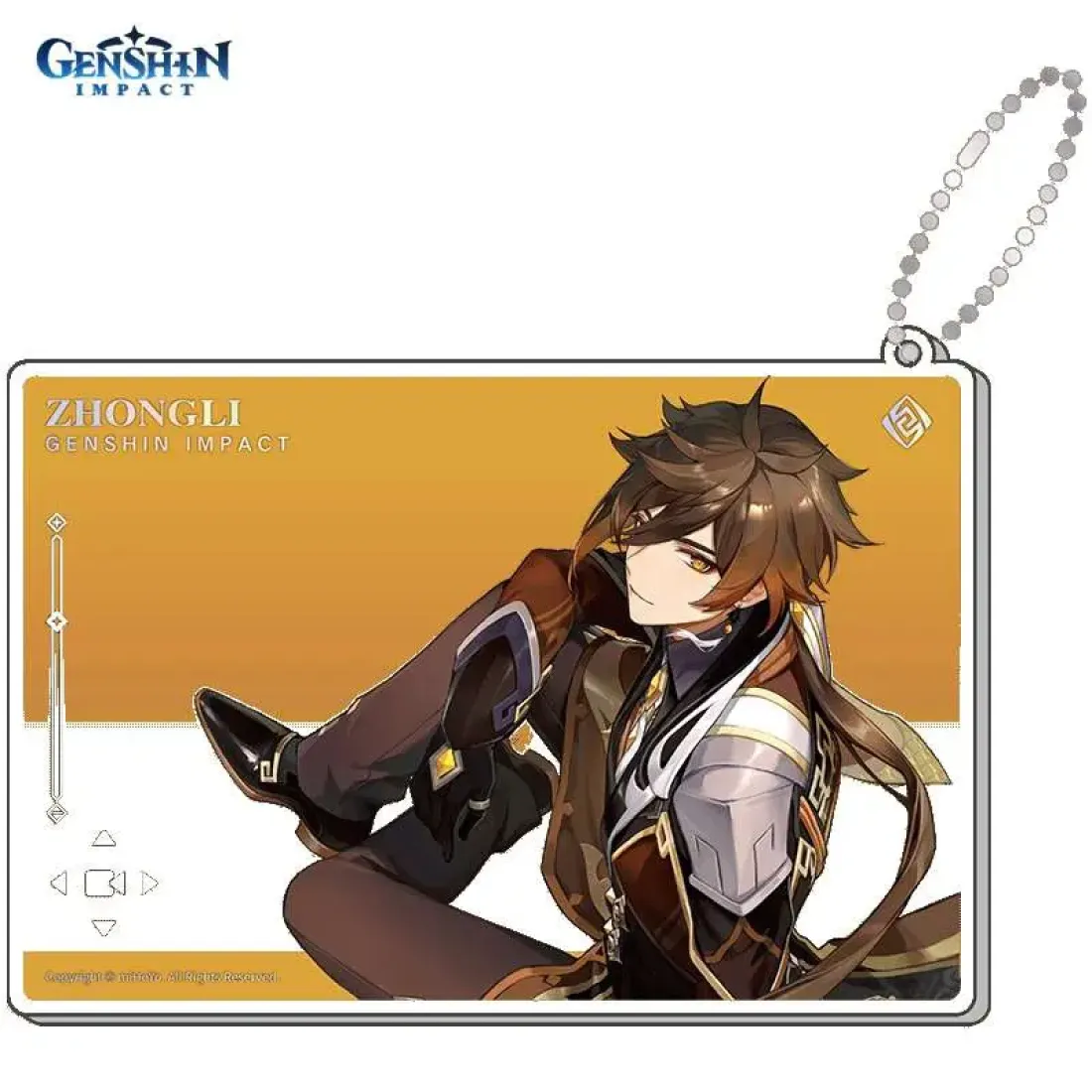Брелок акриловый Genshin Impact Zhongli 6942421104117