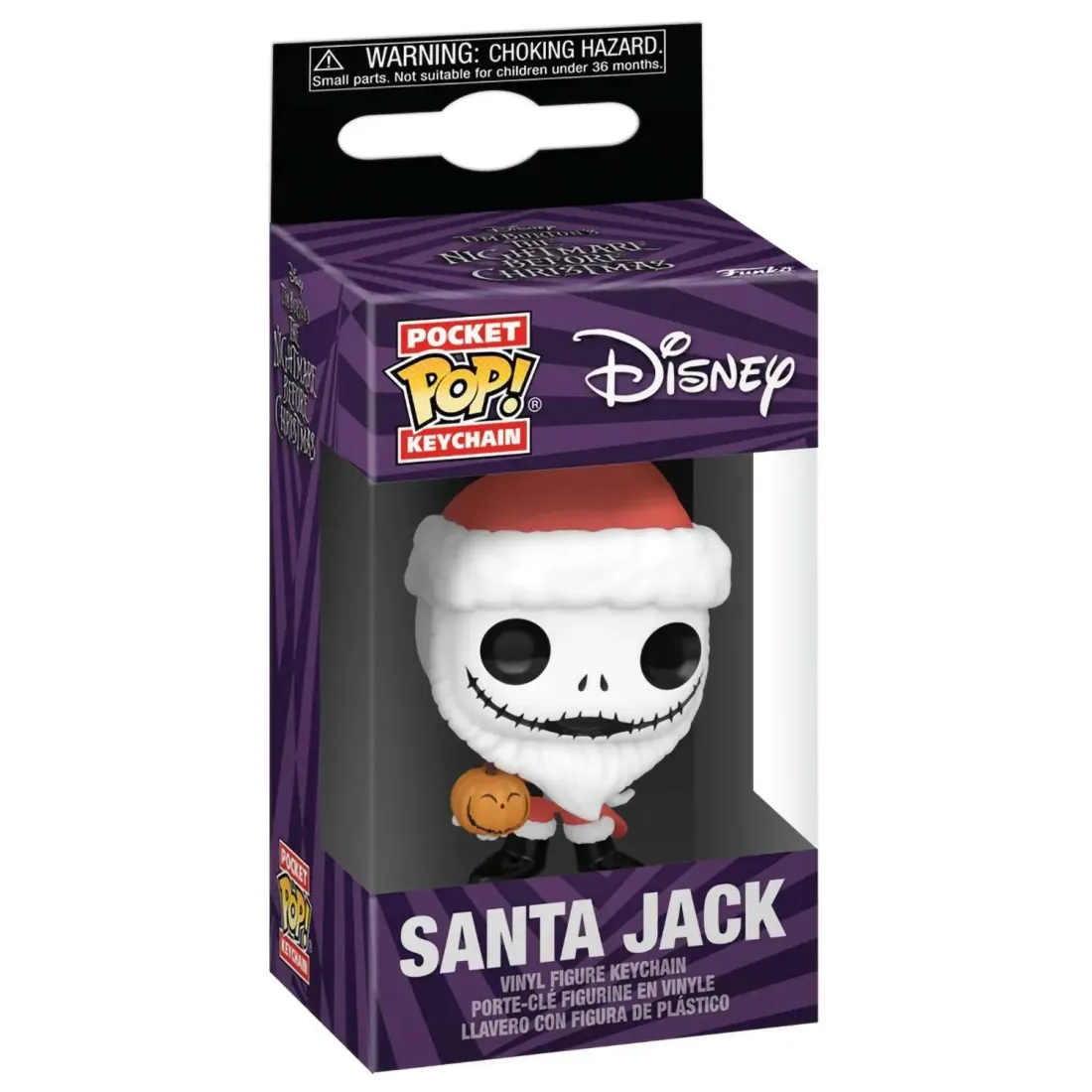 Брелок Funko Pocket POP! Disney TNBC Santa Jack w/Jackolantern 82822