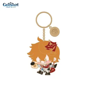 Брелок металлический Chibi Character Tartaglia 6974096530427