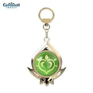 Брелок металлический Genshin Impact Grass Sumeru Eye of God 6976068147565