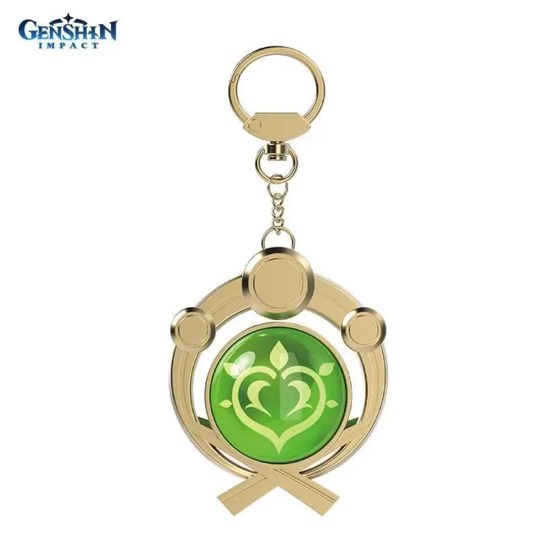 Брелок металлический Genshin Impact Inazuma Dendro 6942421100782