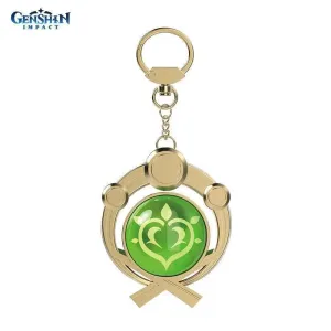 Брелок металлический Genshin Impact Inazuma Dendro 6942421100782