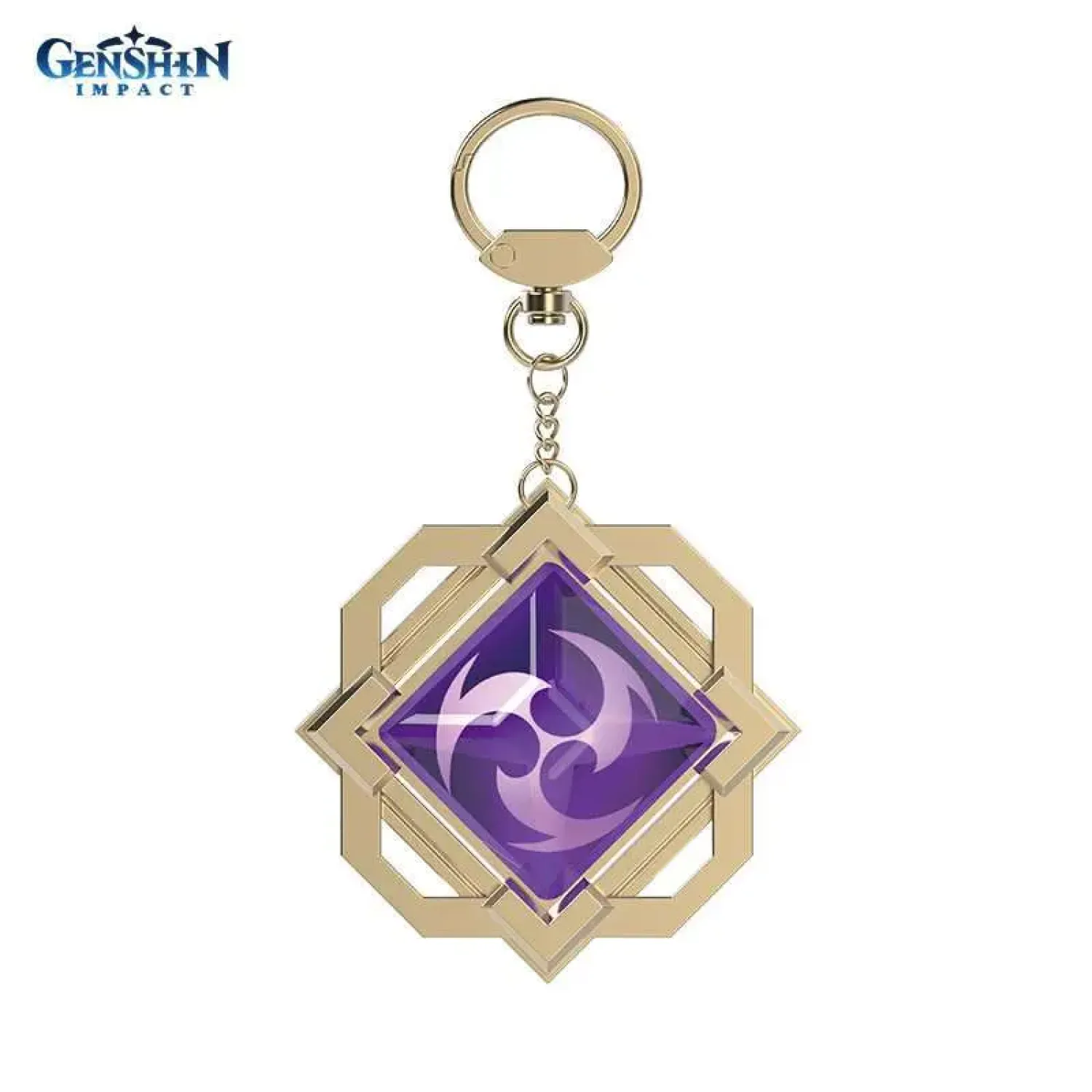 Брелок металлический Genshin Impact Liyue Thunder Eye of God 6942421100720