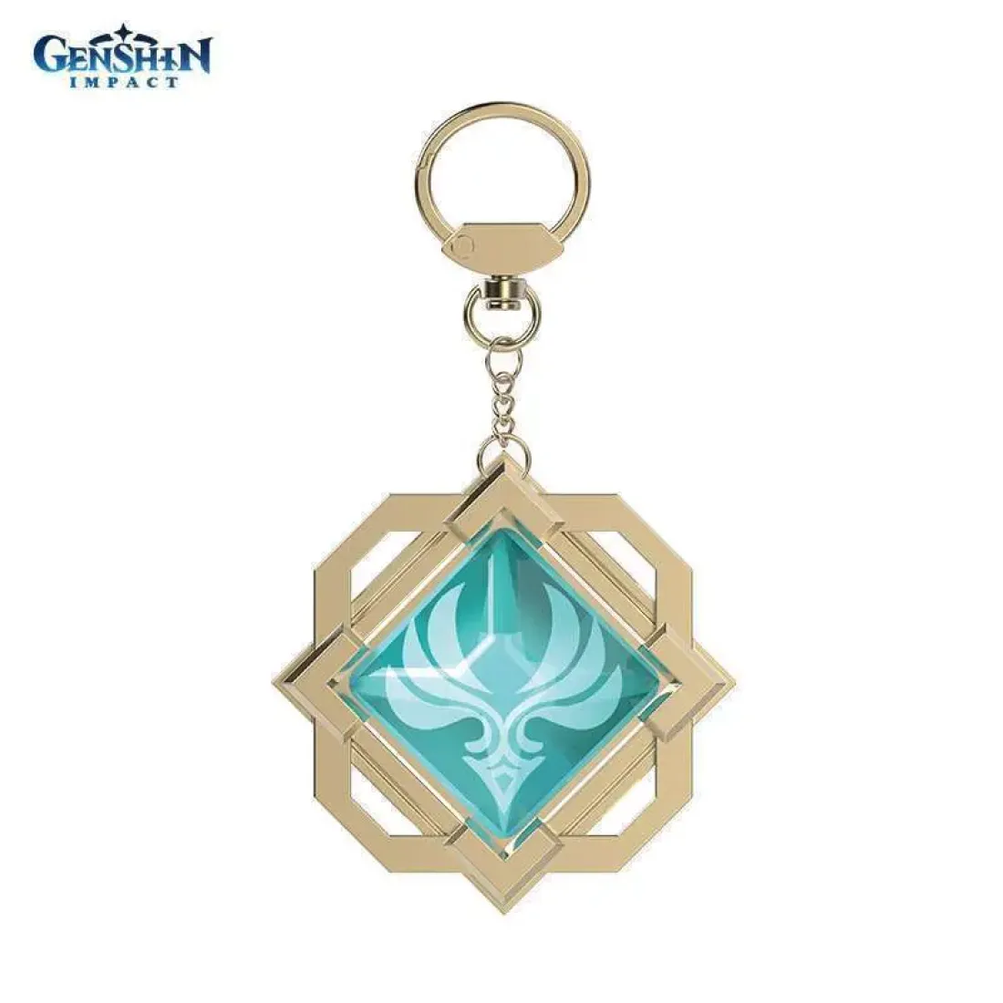 Брелок металлический Genshin Impact Liyue Wind Eye of God 6942421100713