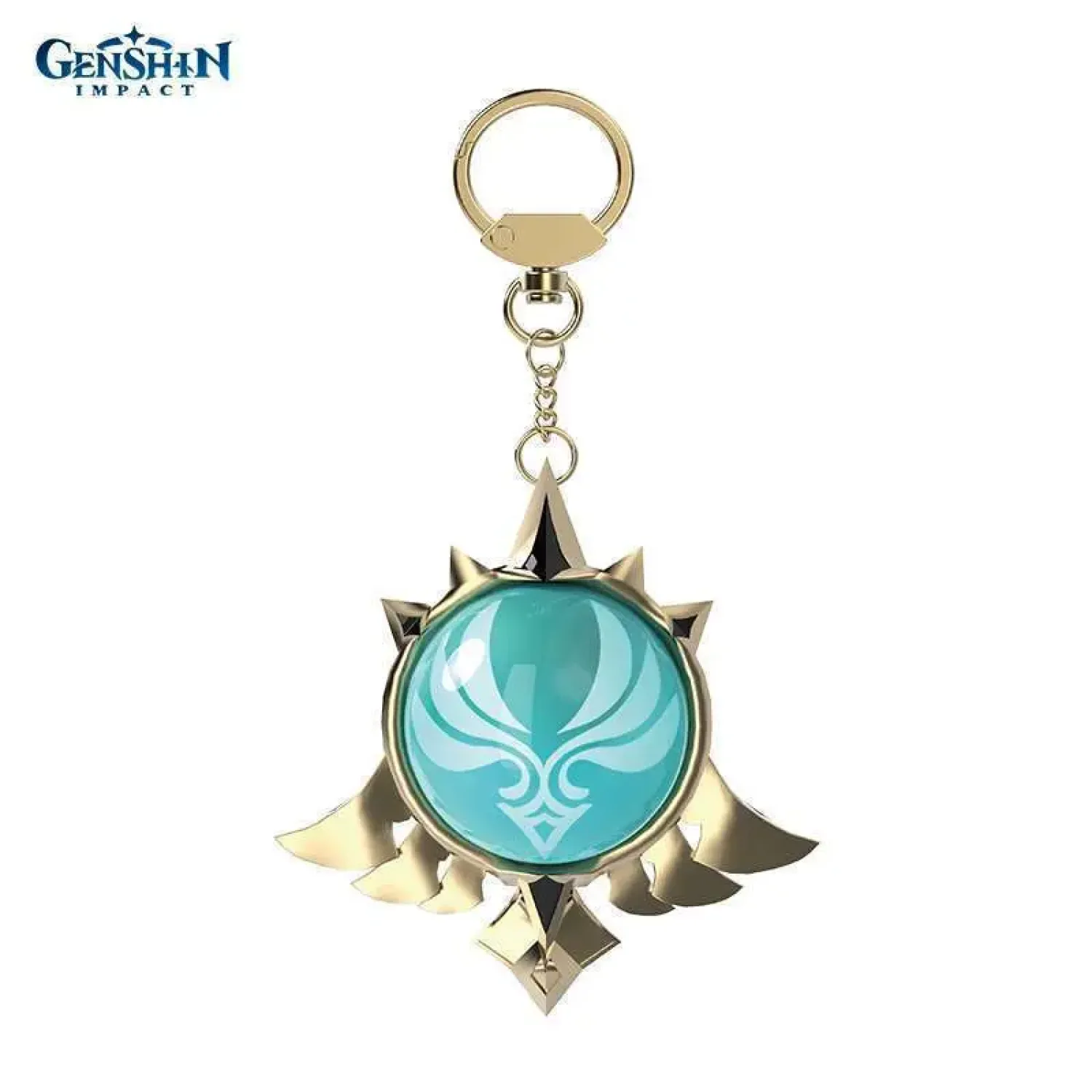 Брелок металлический Genshin Impact Wind Eye of God 6976068147534