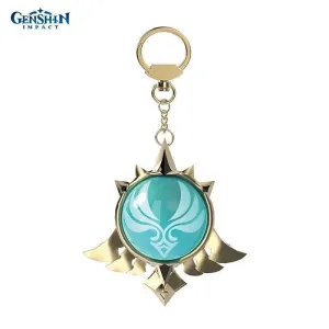 Брелок металлический Genshin Impact Wind Eye of God 6976068147534