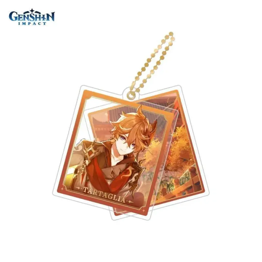 Брелок акриловый Genshin Impact Character Acrylic Strap Tartaglia 6974696614824
