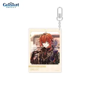 Брелок акриловый Genshin Impact Дилюк Diluc Predestined Day 6942421106005