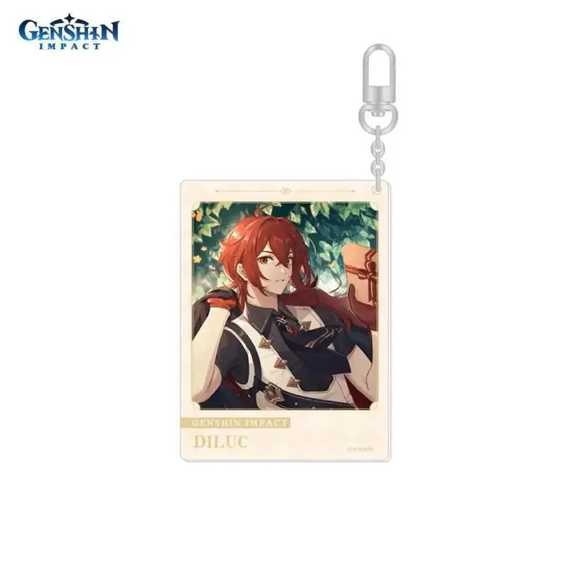 Брелок акриловый Genshin Impact Дилюк Diluc Predestined Day 6942421106012