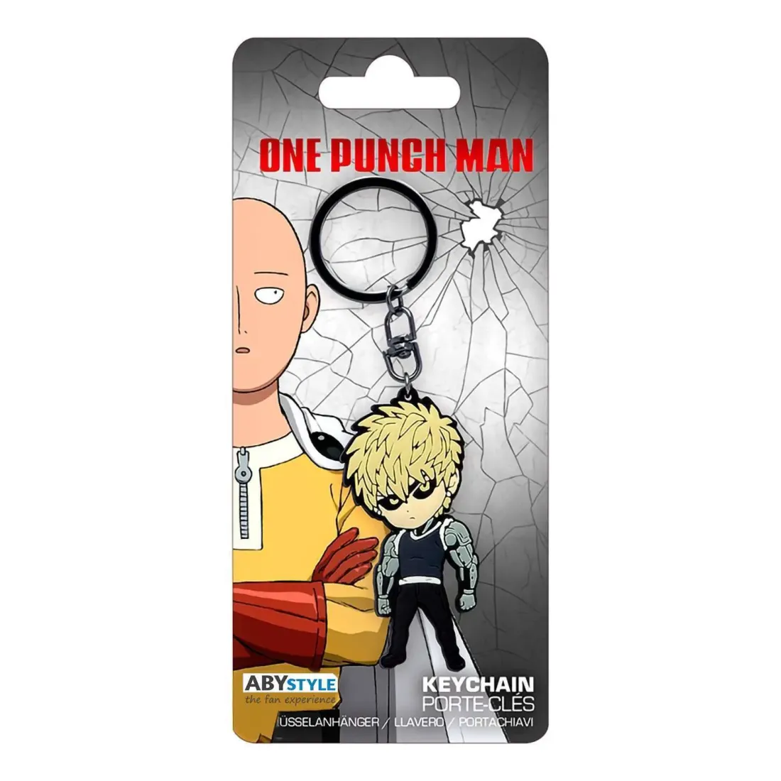 Брелок One Punch Man Pvc Genos sd x4 ABYKEY334