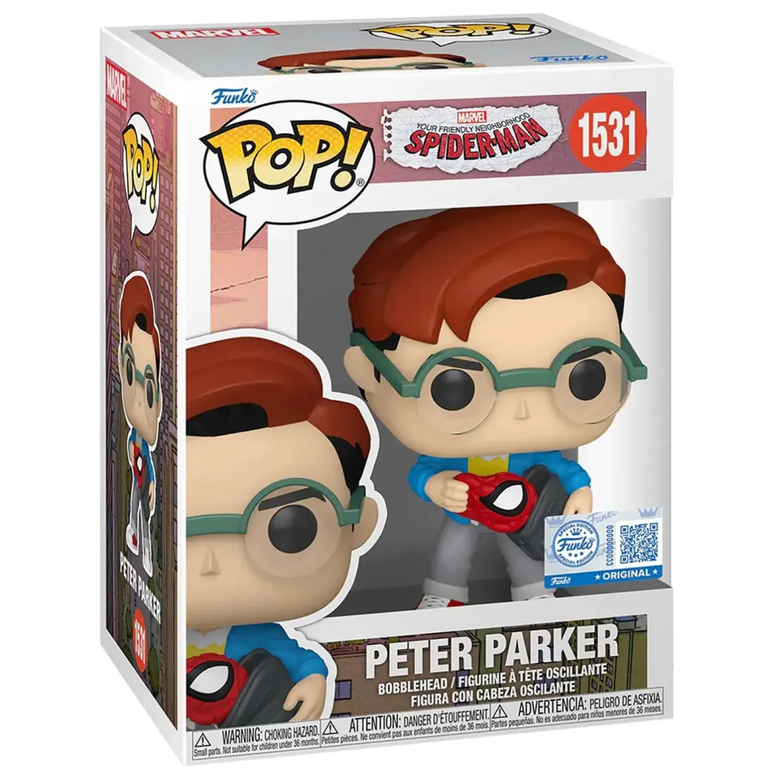 Фигурка Funko POP! Bobble Marvel FNSM Peter Parker (Exc) (1531) 87225