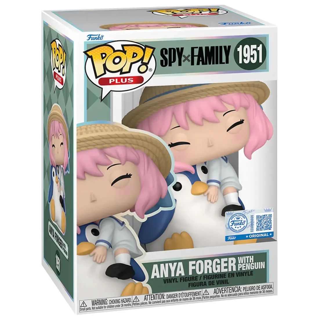 Фигурка Funko POP! Plus Animation Spy x Family Anya Forger w/Penguin (Exc) (1951) 87182