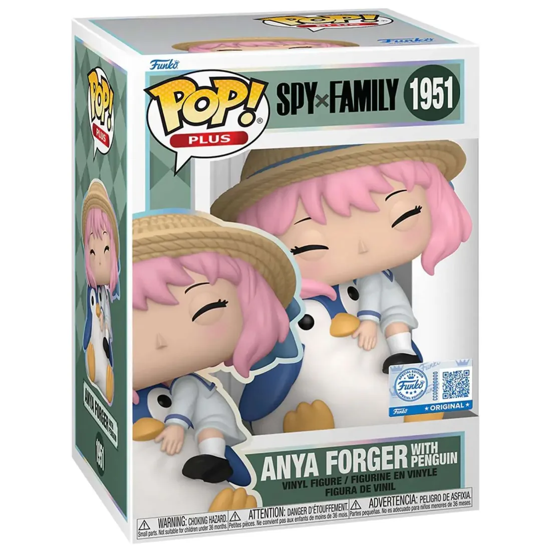 Фигурка Funko POP! Plus Animation Spy x Family Anya Forger w/Penguin (Exc) (1951) 87182